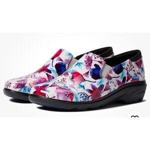 Woman's Clogs Klogs‎ Footwear Ascent Happy Flowers Patent Size 7
